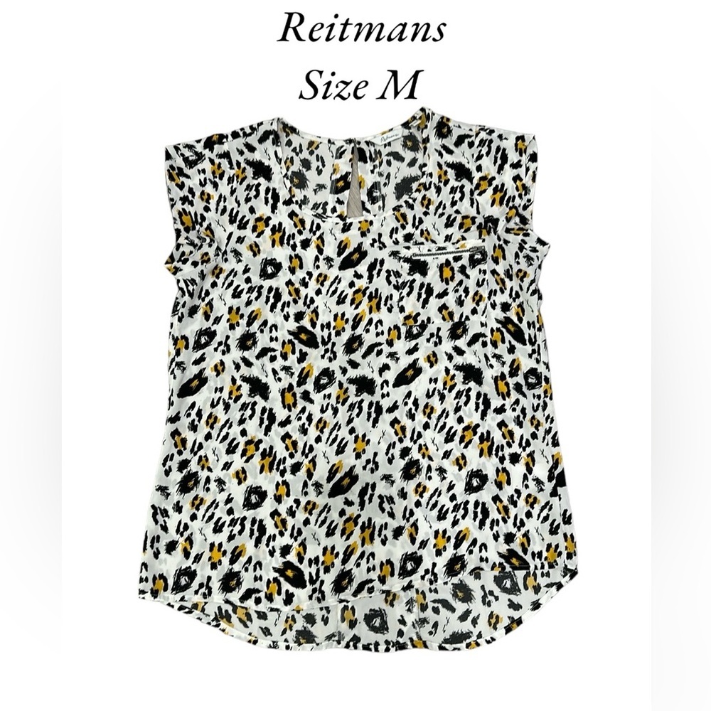 REITMANS SHORT SLEEVE BLOUSE SIZE M